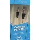 Cabo Micro Usb V8 Carregador Turbo 2 Metros Inova Carrega Rápido e Transmite Dados 2.4 A