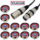 Cabo Microfone Profissional Xlr Xlr 10 Mts Kit 10 Unidades Cabo Microfone Profissional Xlr Xlr 10 Mts Kit 10 Unidades