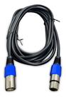 Cabo Microfone Xlr (canon) Macho E Femea Balanceado 2 Metros