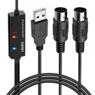 Cabo MIDI para USB LEKATO MTU-10 2m para teclado Windows/Mac