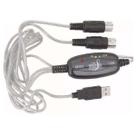 Cabo Midi Usb Suporte Adaptador De Teclado Para Pc note computador