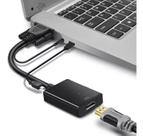 Cabo Mini Convesor Vga Para Hdmi Com Áudio E Vídeo Full Hd