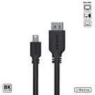 Cabo Mini Displayport Macho para Displayport Macho V.1.2 28AWG Puro Cobre 2 Metros - PMDDPM-2