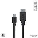 Cabo Mini Displayport Macho para Displayport Macho V.1.2 28AWG Puro Cobre 2 Metros - PMDDPM-2 PCYES