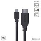 Cabo Mini Displayport Macho para HDMI 2.0 Macho 2 Metros - PMDPH4K-2 Cabo Mini Displayport Macho para HDMI 2.0 Macho 2 Metros - PMDPH4K-2