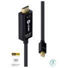 Cabo Mini Dp P/ Hdmi 2.0 4k - 2 Metros - H20mdp-2 F018