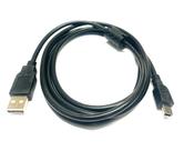 Cabo Mini Usb Com Filtro V3 5 Pinos Alta Velocidade 1,5 Mt Preto