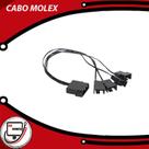 Cabo molex 1 sata 4 saidas para cooler cm14