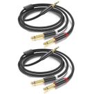 Cabo Mono Breakout (2 Unidades) - 1m, 3,5mm para 2x 6,35mm (TS)
