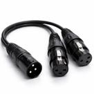 Cabo Mxt 1 Metro Xlr Tipo Y Splitter Xlr Macho Para Dual Xlr Fêmea