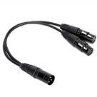 Cabo Mxt 1 Metro Xlr Tipo Y Splitter Xlr Macho Para Dual Xlr Fêmea
