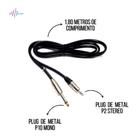 Cabo MXT P10 mono + P2 stereo 1,8 metros