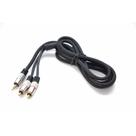 Cabo Mxt Plug P2 Estereo 2 Rca Dourado 24k Nylon 5m
