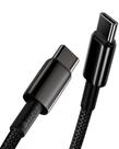 Cabo Nylon Deluxe Type-C para Type-C 1.2m 100W pr