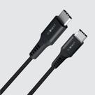Cabo Nylon Deluxe Type-C para Type-C 2.00m preto