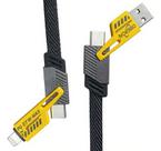 Cabo Oberon Tipo C E Lightning Or-co32 - Usb E Tipo-c 65w Preto