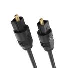 Cabo óptico de áudio Cmple Slim Fiber Optic 12 pés preto