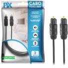 Cabo Óptico Toslink Básic 3m Pix Cabo Óptico Toslink Básic 3m Pix