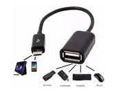 Cabo Otg Micro-Usb (V8) Para Usb Fêmea
