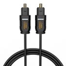 Cabo Ótico Digital CableCreation (6FT) - Pacote com 5 Unidades - Preto