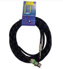 Cabo p/ Microfone P10 x XLR Tecido Rayon - 5 metros - JJF