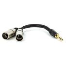Cabo P10 Estereo Para 2 XLR Macho - 2 Metros