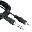 Cabo P10 Macho X P2 Macho 3 Metros Cabo Auxiliar P10 X P2 Preto