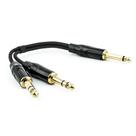 Cabo P10 Mono para 2 P10 Estereo - 1 Metro