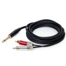 Cabo P10 Mono para 2 RCA