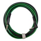 Cabo P10 + P10 90º Instrumento 3.05m 0.40mm Verde Tarjado