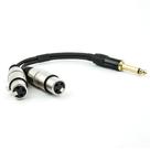 Cabo P10 para 2 XLR Fêmea Mono - 1,8 Metro