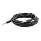 Cabo P10 para P10 Estereo Profissional - Preto 1 Metro Cabo P10 para P10 Estereo Profissional - Preto 1 Metro
