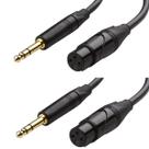Cabo P10 Stereo XLR Femea 3 Metros Cobre Ofc Kit 2 Un