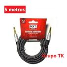 Cabo P10 X P10 _ 5 metros MXT Acabamento em Tecido Cabo P10 X P10 _ 5 metros MXT Acabamento em Tecido