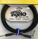Cabo P10 X P10 L (90) -- Santo Angelo -- 4,57 metros (15FT) -- Acabamento em Tecido -- PRETO Cabo P10 X P10 L (90) -- Santo Angelo -- 4,57 metros (15FT) -- Acabamento em Tecido -- PRETO