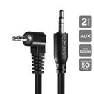 Cabo P2 3.5mm M Para P2 3.5mm M 90 - Preto - 2m - P2pr-2