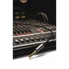 Cabo P2 Fêmea 3.5mm para P10 Macho TRS 3m Ouro