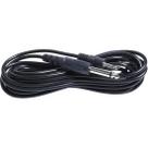 Cabo P2 Mono x P10 Mono 5 Metros CBDZ0004 Preto Storm