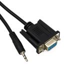 Cabo P2 para Serial RS232 DB9 Fêmea Cabo P2 para Serial RS232 DB9 Fêmea