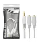 Cabo P2 Y - P2 Estéreo + 2 J2 Mono 15cm 018-7710 - Branco CHIP SCE Cabo P2 Y - P2 Estéreo + 2 J2 Mono 15cm 018-7710 - Branco CHIP SCE