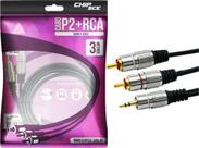 Cabo p2st+2rca 3 metros chipsce Cabo p2st+2rca 3 metros chipsce