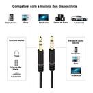 Cabo P3 x P2 Com Microfone LEHMOX - LE-279 Cabo P3 x P2 Com Microfone LEHMOX - LE-279