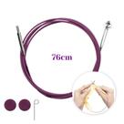 Cabo para Agulha Circular Intercambiável 360º Roxo - Knitpro Cabo para Agulha Circular Intercambiável 360º Roxo - Knitpro