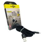 Cabo Para Android Nylon Carregador Dados Usb 2 Metros Preto Cabo Para Android Nylon Carregador Dados Usb 2 Metros Preto