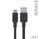 Cabo Para Celular Smartphone Micro USB Para USB A 2.0 50 CM Preto - PMUAP-05 VINIK - PCYES