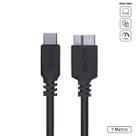 Cabo para HD Externo USB Tipo C para Micro USB B 3.0 1 Metro Preto - P3UCMBP-1