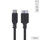 Cabo para hd externo usb tipo c para micro usb b 3.0 1 metro preto - p3ucmbp-1