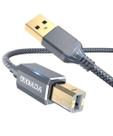 Cabo para impressora AkoaDa USB 2.0 Tipo A para B 3 m alta velocidade