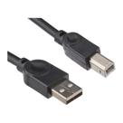 Cabo Para Impressoras USB-A Macho x USB-B Macho AM/BM 2.0 MD9 1,5M Preto - 7525