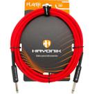 Cabo Para Instrumento Hayonik Player P10 x P10 3m Vermelho Cabo Para Instrumento Hayonik Player P10 x P10 3m Vermelho